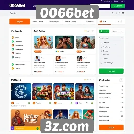 Interface do usuário do site 0066bet é acessível